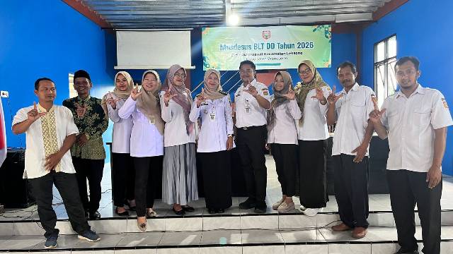 Camat Leksono Menghadiri Musdesus BLT-DD Tahun 2026